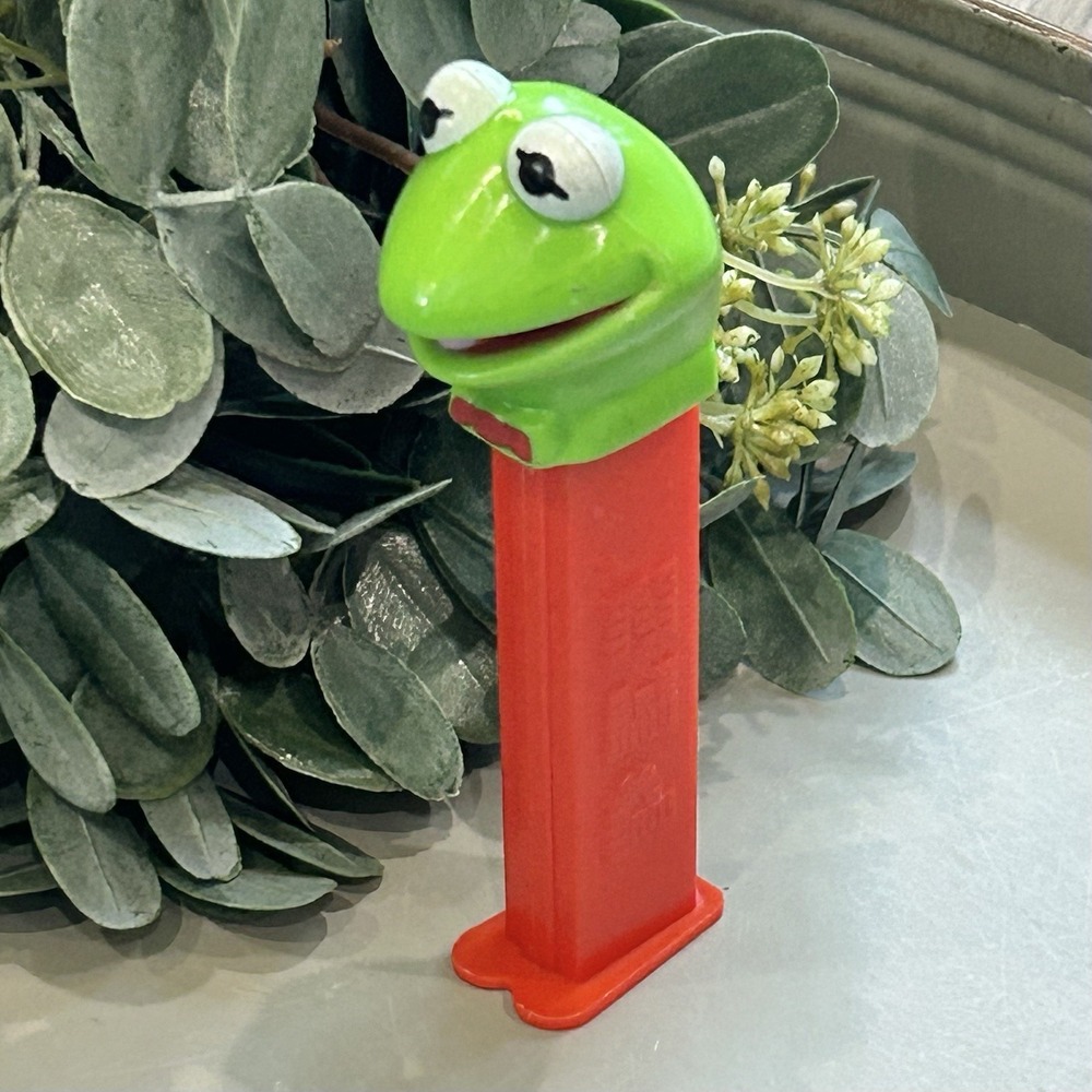 Vintage Kermit The Frog PEZ Dispenser Muppets Jim Henson 1991